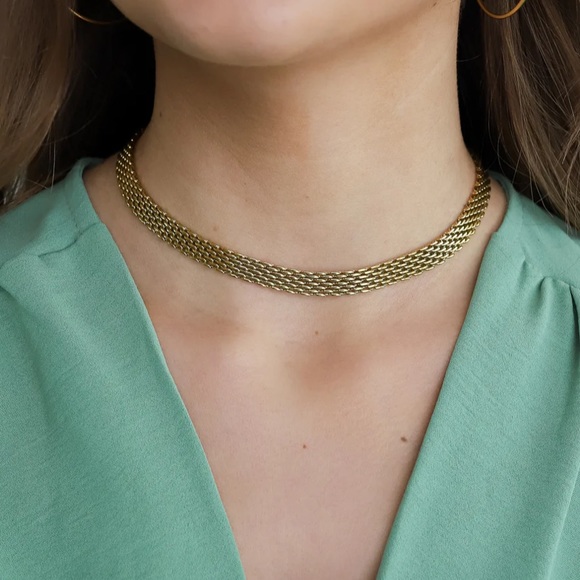 Waterproof gold plated choker - Picture 2 of 4